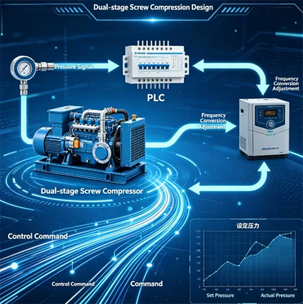 20 HP Variable Frequency Screw Air Compressor
